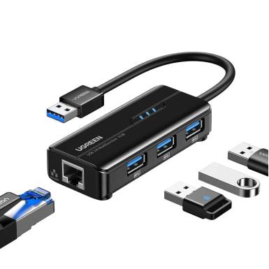 UGREEN USB 3.0 Hub Ethernet Adapter 20265 UGREEN USB 3.0 Hub Ethernet Adapter 20265