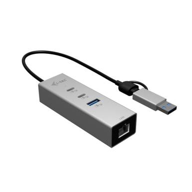 I-TEC USB-C/USB-A Metal HUB 3 (2x USB-C, 1x USB-A) Port + 2.5GLAN CAMETALG325HUB I-TEC USB-C/USB-A Metal HUB 3 (2x USB-C, 1x USB-A) Port + 2.5GLAN CAMETALG325HUB