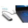 I-TEC USB-C/USB-A Metal HUB 6 port CAHUBMETAL6LANPD