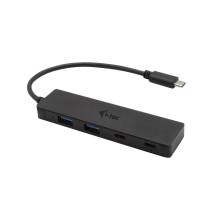 I-TEC 4-port USB-C Metal 2xUSB 3.0+2xUSB-C Hub Black C31HUBMETAL2A2C