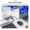 Startech 6-Port USB-C Multiport Adapter Black 177B-USBC-MULTIPORT