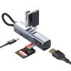Mobile Origin USB-C Hub 7-in-1 HB2, HDMI, 3× USB-C, USB-A, TF/SD Slot, 5 Gb/s, Space Gray MO-71MH-HB2