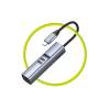 Mobile Origin USB-C Hub 7-in-1 HB2, HDMI, 3× USB-C, USB-A, TF/SD Slot, 5 Gb/s, Space Gray MO-71MH-HB2