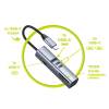 Mobile Origin USB-C Hub 7-in-1 HB2, HDMI, 3× USB-C, USB-A, TF/SD Slot, 5 Gb/s, Space Gray MO-71MH-HB2
