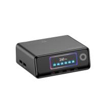 Mobile Origin GaN Charging Hub with Display 4&times; USB-C + 2&times; USB-A PW39 240W Black MO-240WDCH-PW39