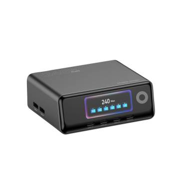 Mobile Origin GaN Charging Hub with Display 4× USB-C + 2× USB-A PW39 240W Black MO-240WDCH-PW39 Mobile Origin GaN Charging Hub with Display 4× USB-C + 2× USB-A PW39 240W Black MO-240WDCH-PW39