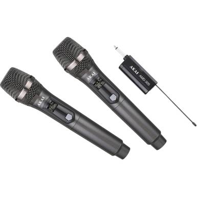 Akai AMD-300 Wireless Microphone Kit Black AMD-300 Akai AMD-300 Wireless Microphone Kit Black AMD-300