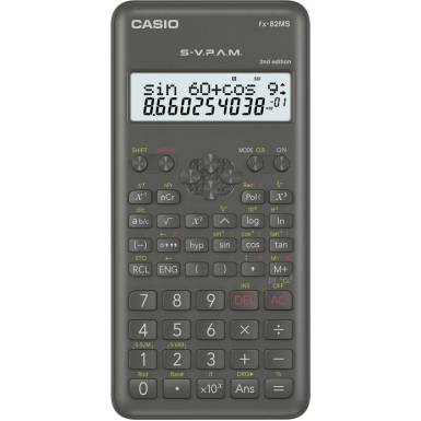 Casio FX-82MS-2 Tudom&aacute;nyos sz&aacute;mol&oacute;g&eacute;p Black FX-82MS-2