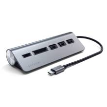 Satechi USB-C Combo Hub for Desktop Aluminium Space Gray ST-TCHCRM