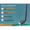 Conceptronic  ABBY07B Long Range Bluetooth 5.1 USB Adapter with External Antenna Black ABBY07B