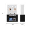 ColorWay CW-AD-BT53 Bluetooth BT 5.3 Adapter Black CW-AD-BT53