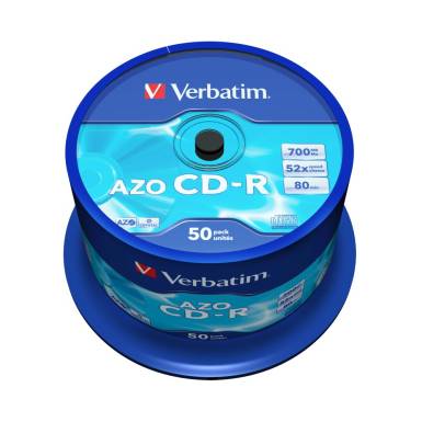 Verbatim DataLife Plus CD-R 80 52x 50db/henger (50-es címke) 43343 Verbatim DataLife Plus CD-R 80 52x 50db/henger (50-es címke) 43343