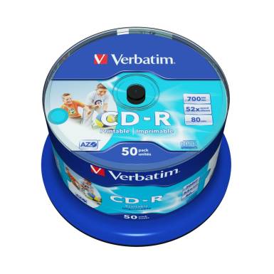 Verbatim CD-R 80 52x 50db/henger (50-ös címke) 43438 Verbatim CD-R 80 52x 50db/henger (50-ös címke) 43438