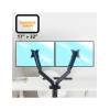 Advance MecaMount Dual 17"-32" Monitor Console Black ADV-ARM2M
