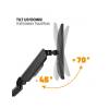 Advance MecaMount Dual 17"-32" Monitor Console Black ADV-ARM2M