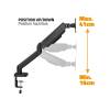 Advance MecaMount Single 17"-32" Monitor Console Black ADV-ARM1M
