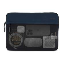 Pipetto Expand Sleeve bag for MacBook Pro 14/Air 13.6 Dark Blue P077-141-X