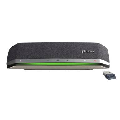 Poly Plantronics Sync 40+ USB-A/USB-C + BT600 Conferencing Speaker Black/Silver 218765-01 Poly Plantronics Sync 40+ USB-A/USB-C + BT600 Conferencing Speaker Black/Silver 218765-01