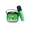 OTL Technologies Minecraft PopSing LED Light-Up Bluetooth Karaoke Speaker & Microphone Green MC1447