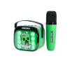 OTL Technologies Minecraft PopSing LED Light-Up Bluetooth Karaoke Speaker & Microphone Green MC1447