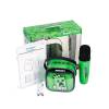 OTL Technologies Minecraft PopSing LED Light-Up Bluetooth Karaoke Speaker & Microphone Green MC1447