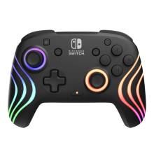 PDP Afterglow wave Wireless Controller for Nintendo Switch Black 500-252-BK