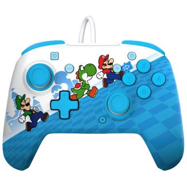PDP Nintendo Switch Mario Escape Rematch USB Gamepad Blue/White 500-134-MRES PDP Nintendo Switch Mario Escape Rematch USB Gamepad Blue/White 500-134-MRES