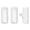 Ulanzi J12 vezet&eacute;k n&eacute;lk&uuml;li Lavalier mikrofon 2 mikrofon &eacute;s 1 vevő lighting csatlakoz&aacute;s White UL-3097