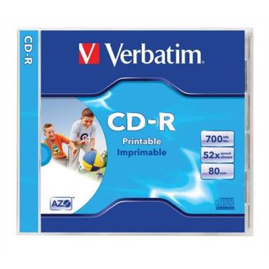 Verbatim CD-R 80 52x Normál tok 1db-os (1-es címke) 43325 Verbatim CD-R 80 52x Normál tok 1db-os (1-es címke) 43325