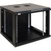 19" 9U 600x600 fali rack szekrény; lapraszerelt; fekete RWA966