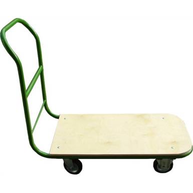 Szállítókocsi, kézi, 200 kg teherbírás, zöld-barna Szállítókocsi, kézi, 200 kg teherbírás, zöld-barna