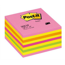 Önatapadó jegyzettömb, 76x76 mm, 450 lap, 3M POSTIT, lollipop pink