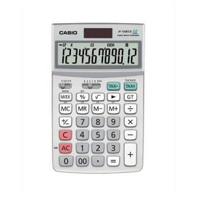 Számológép, asztali, 12 számjegy, CASIO "JF-120ECO" Számológép, asztali, 12 számjegy, CASIO "JF-120ECO"