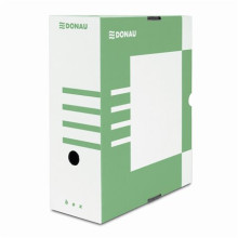 Archiváló doboz, A4, 120 mm, karton, DONAU, zöld