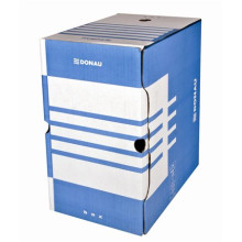 Archiváló doboz, A4, 200 mm, karton, DONAU, kék