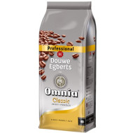 Kávé, pörkölt, szemes, vákuumos csomagolásban, 1000 g,  DOUWE EGBERTS "Omnia"