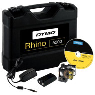 Elektromos feliratozógép, DYMO "Rhino 5200" készlet táskában