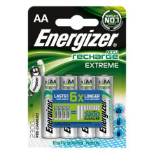 Tölthető elem, AA ceruza, 4x2300 mAh, előtöltött, ENERGIZER "Extreme"