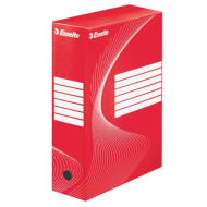 Archiváló doboz, A4, 100 mm, karton, ESSELTE "Standard", piros