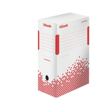 Archiváló doboz, A4, 150 mm, újrahasznosított karton, ESSELTE "Speedbox", fehér