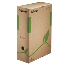 Archiváló doboz, A4, 100 mm, újrahasznosított karton, ESSELTE "Eco", barna