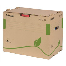Archiváló konténer, újrahasznosított karton, iratrendezőnek, ESSELTE "Eco", barna