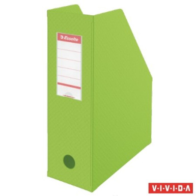 Iratpapucs, PP/karton, 100 mm, összehajtható, ESSELTE, Vivida zöld