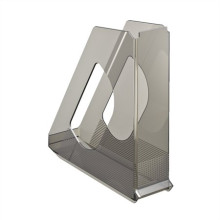 Iratpapucs, műanyag, 68 mm, ESSELTE "Europost", füstszínű