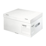 Archiváló konténer, újrahasznosított karton, LEITZ "Infinity", fehér