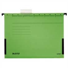 Függőmappa, oldalvédelemmel, karton, A4, LEITZ "Alpha", zöld