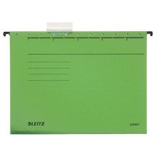 Függőmappa, karton, A4, LEITZ, "Alpha Standard", zöld