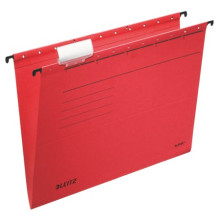 Függőmappa, karton, A4, LEITZ, "Alpha Standard", piros