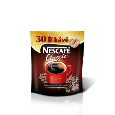 Instant kávé, 50 g, utántöltő, NESCAFÉ "Classic"