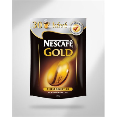 Instant kávé, 50 g, utántöltő, NESCAFÉ "Gold"